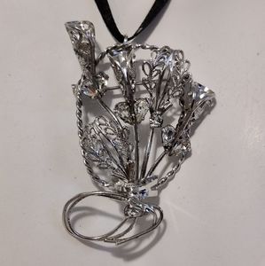 Vintage 50s signed Titan Sterling brooch/pendant